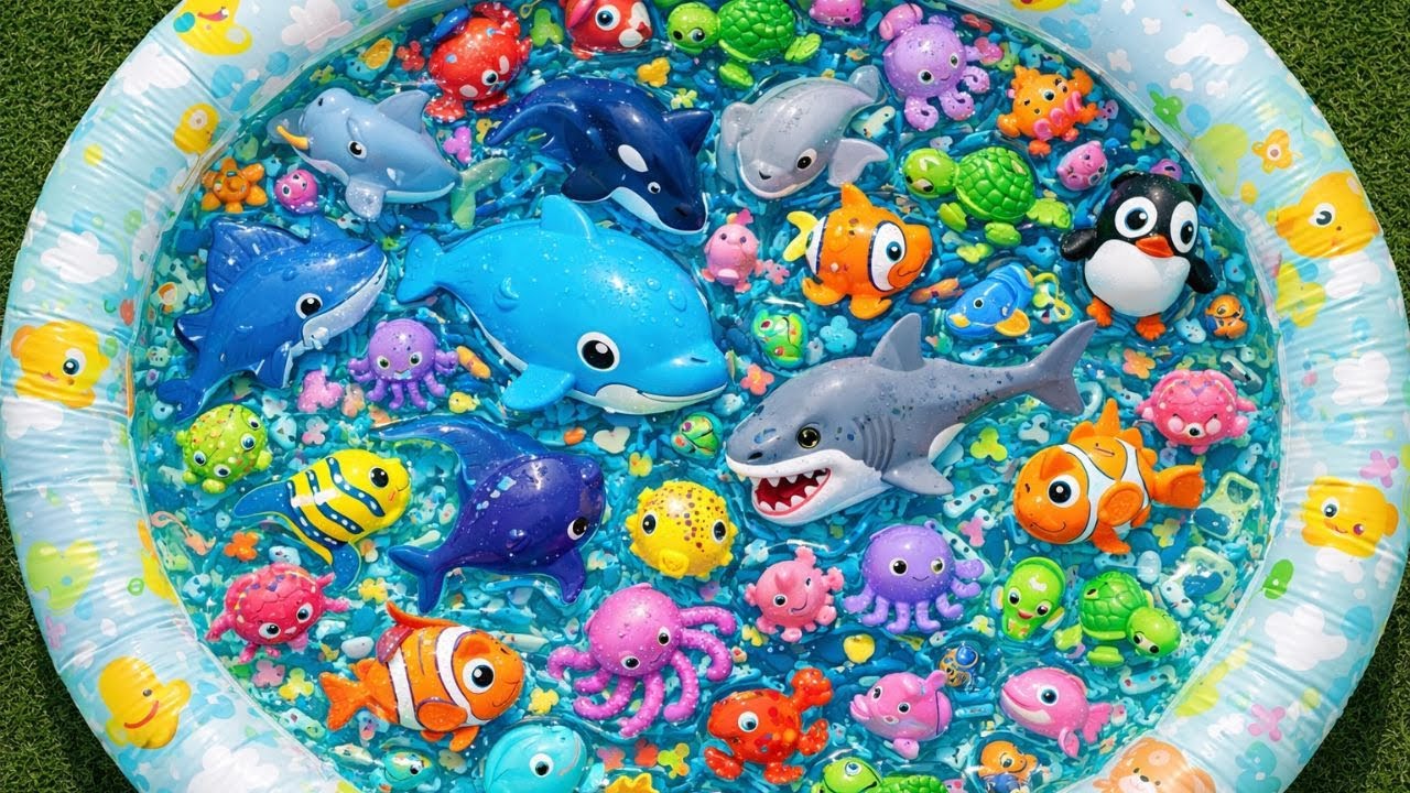 Ocean Animals for Kids 🐳 Learn Sea Animal Names with Fun Toys