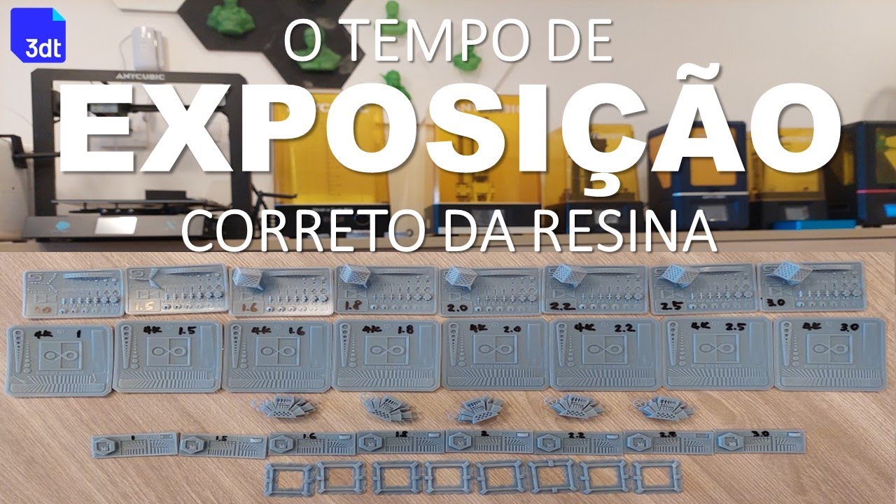 O tempo de EXPOSIÇÃO correto de resina na impressora 3d