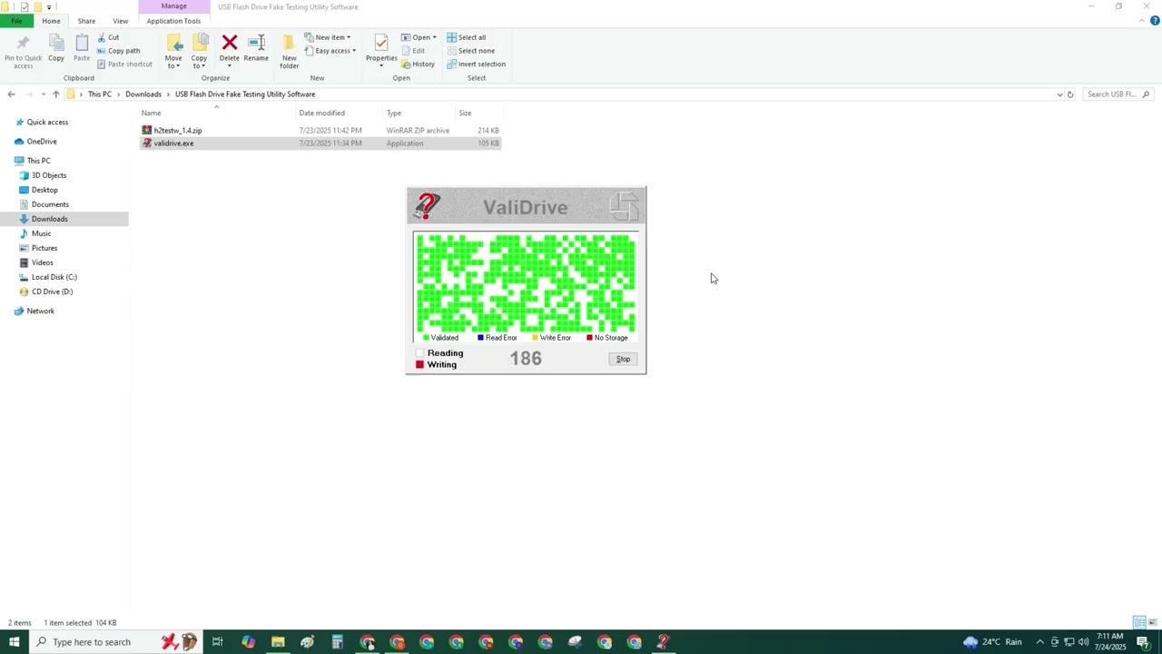 How to Check if a USB Flash Drive is Fake Using ValiDrive Tool