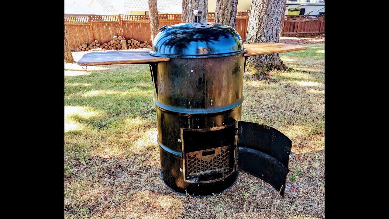 DIY Ugly Drum Smoker -  Fire Door