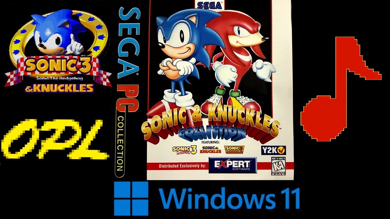 Sonic 3 & Knuckles 1997 PC Port - Longplay (Windows 11) (OPL3 Music)