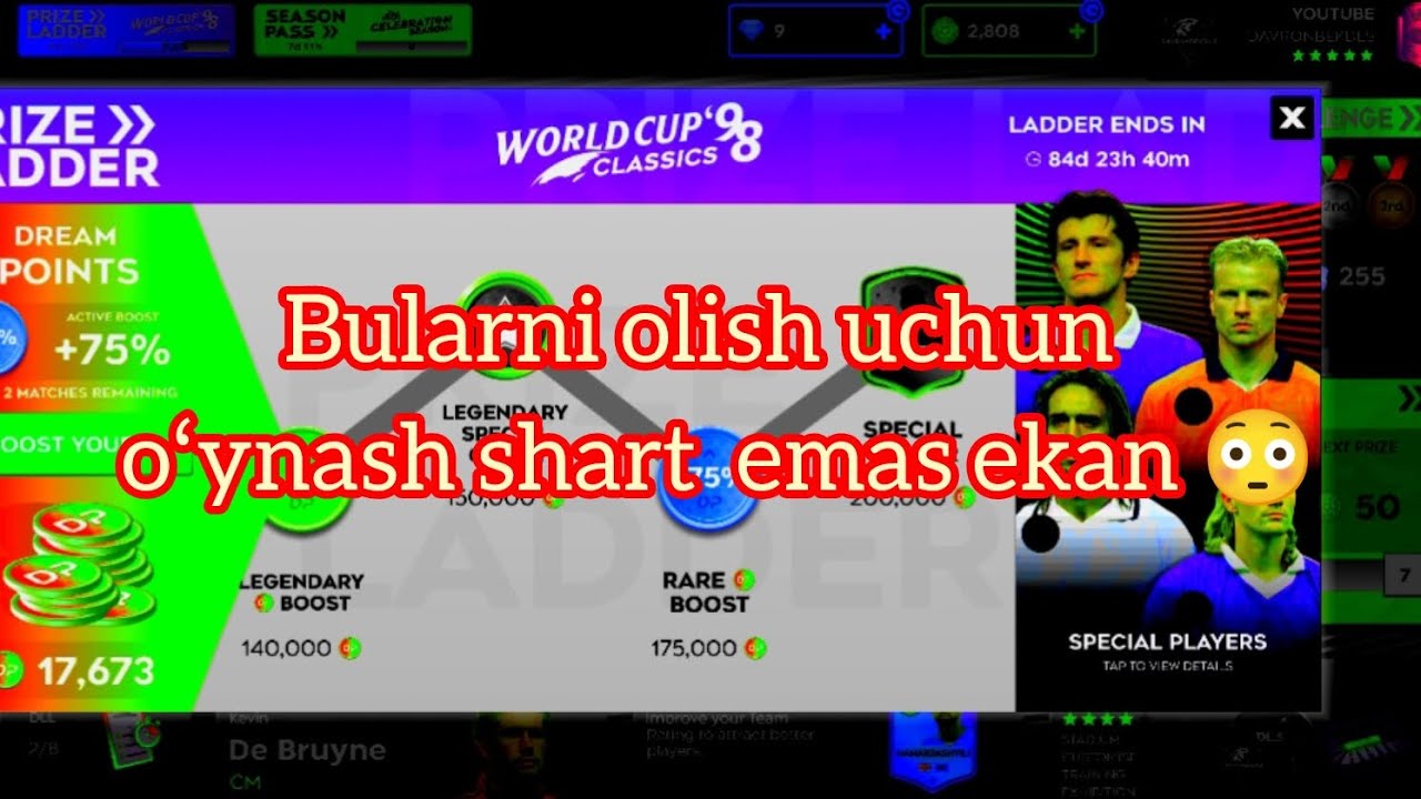 Afsonaviy FUTBOLCHILARni olish uchun oʻynash kerakmi oʻzi 🧐 #dls #dls25 #Vietnam coin va gems dls