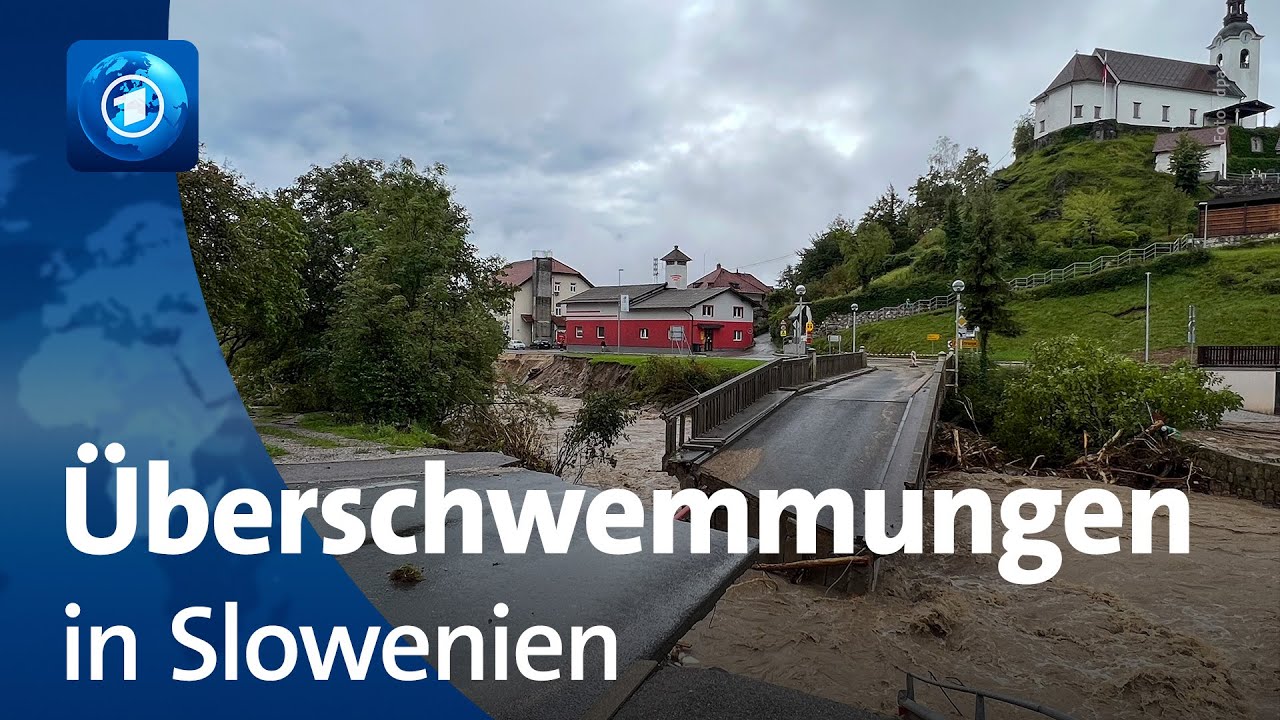 Starke Unwetter: Evakuierungen nach Dammbruch in Slowenien