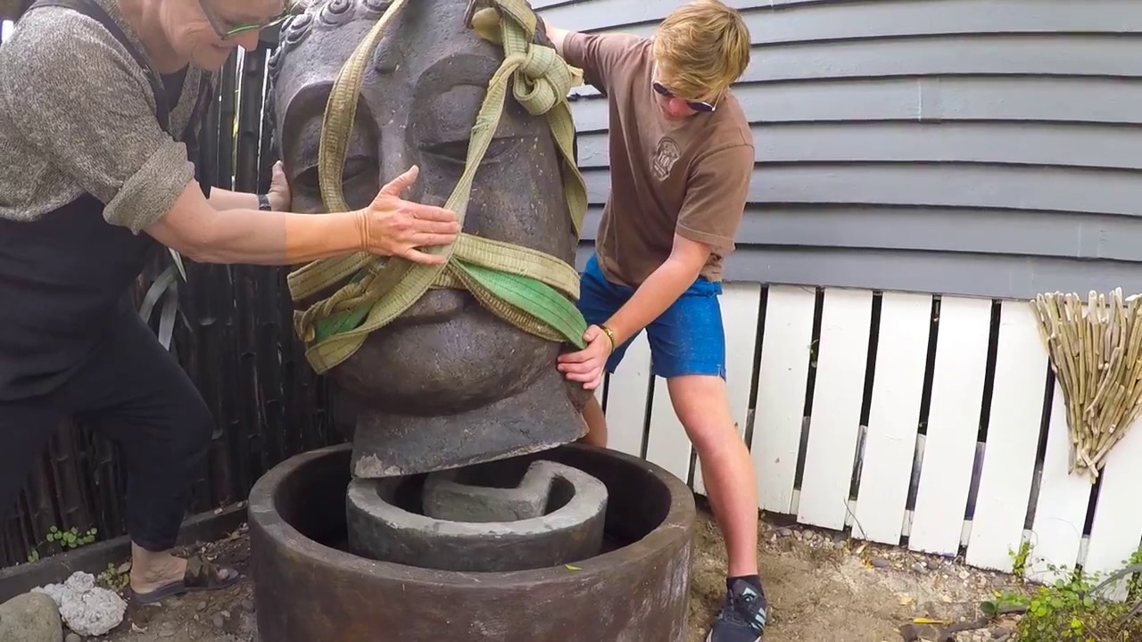 Our new fountain at the Secret Garden Waihi Beach
