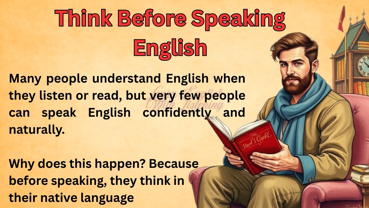 Think Before Speaking English || Graded Reader || Improve Your English || Listen And Practice