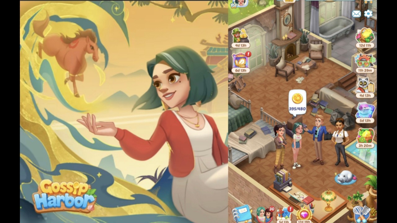 Gossip Harbor : Merge Game /🍰☕️ Day 173  Level  151  Part 173 🥖🍞    #gossip #merge