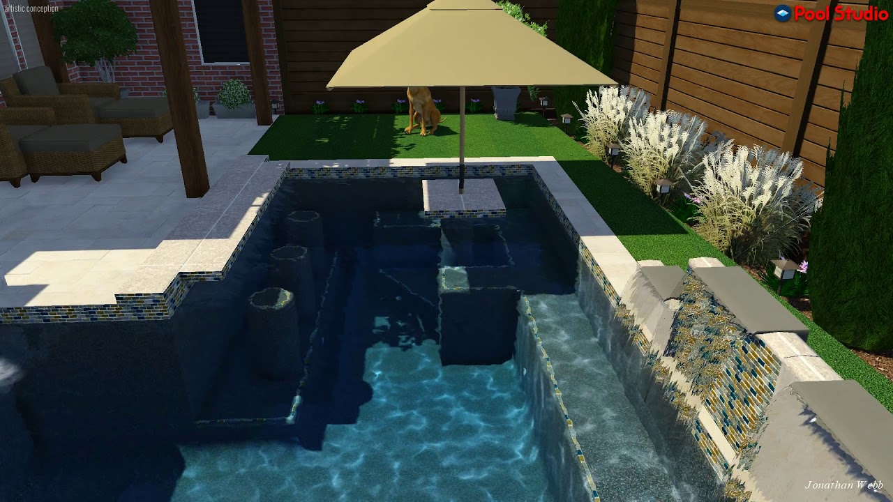 Custom Backyard Retreat, Frisco TX. Luxury Pool and Spa