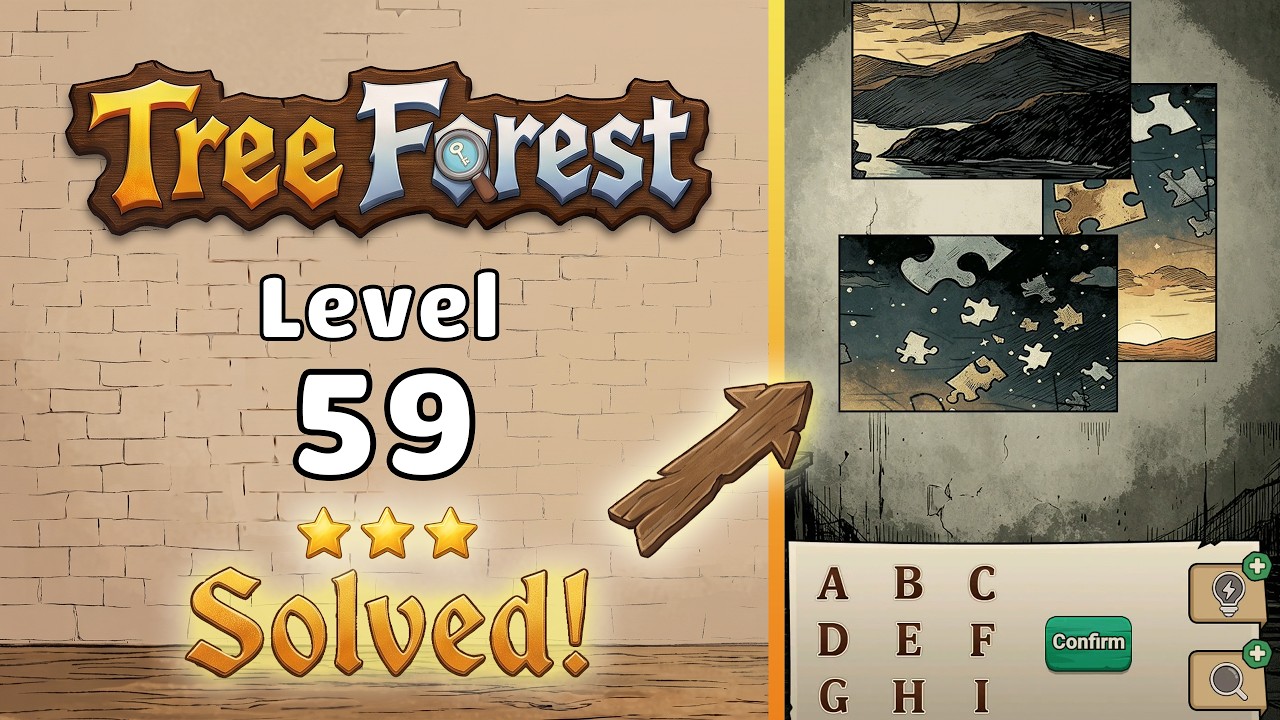 Tree Forest: Detective Words - Level 59 Walkthrough 🧩 | Full Solution & Gameplay! 🌲✨