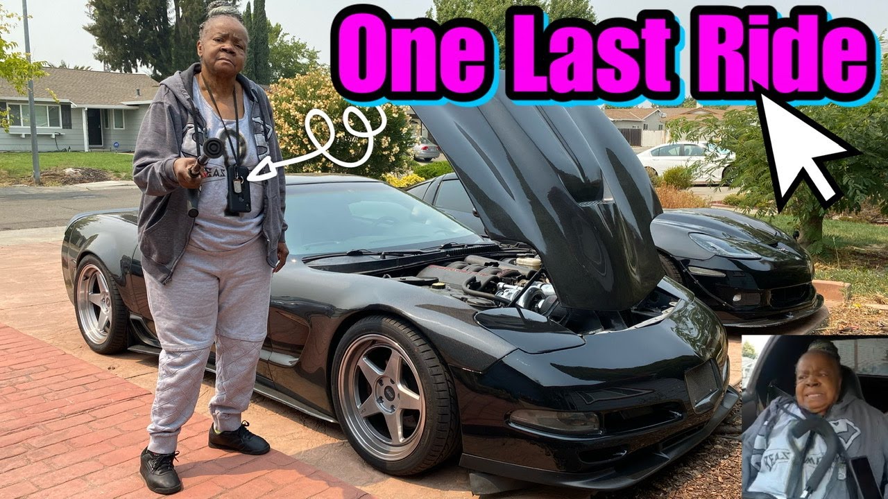 Granny Rides In boosted C5 Corvette!!! This Is The Last Ride Along I'm Doing with my Granny...