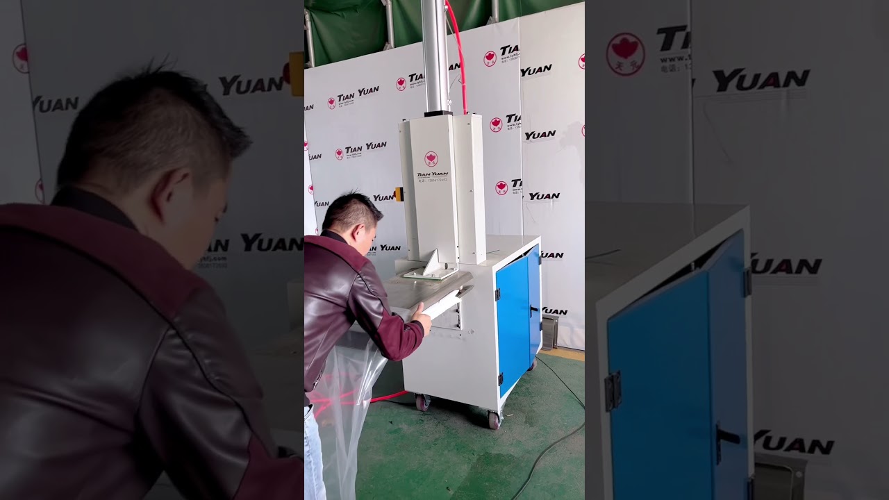 BZZDJ-1 Automatic compress bagging package machine for multiple pillows/cushions #packaging