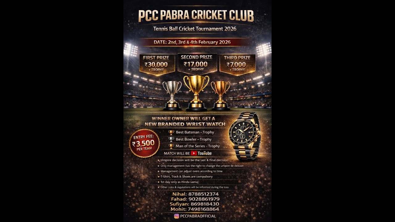Friends group, Pabara cricket tournament