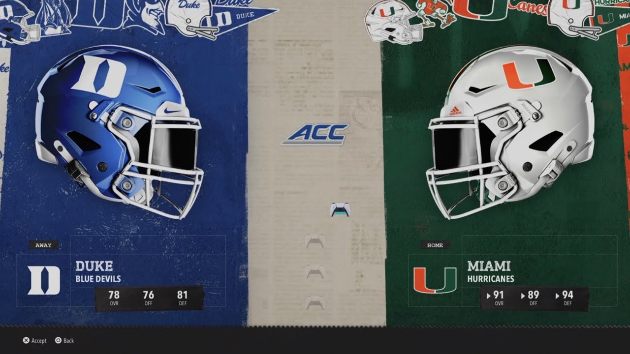Duke vs Miami WK11 2030 AI vs AI