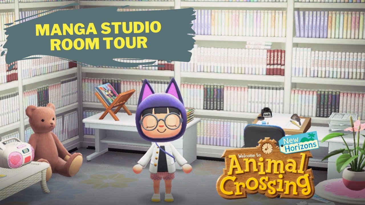 Kawaii Manga Studio Room Tour // Animal Crossing New Horizons