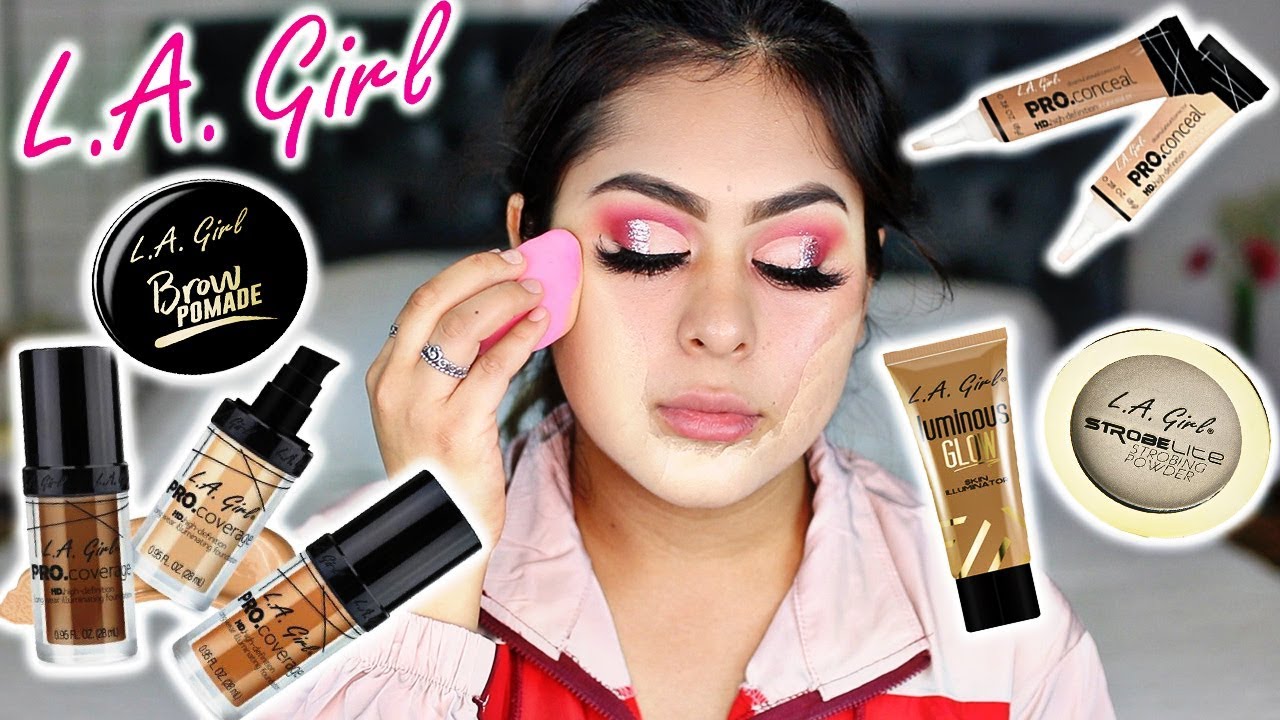 TRYING LA GIRL MAKEUP For The First Time EVER! OMG