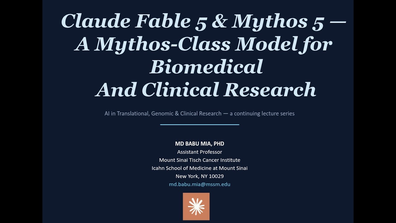 Model for BioMedical and Clinical Research   -- Claude Fable 5 & Mythos 5 &mdash; A Mythos Class