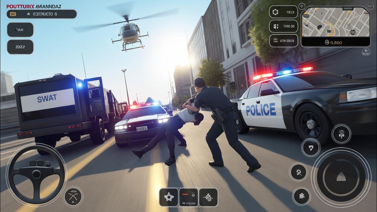 Police Simulator | SWAT Truck Roadblock, Sirens & Arrest Gameplay