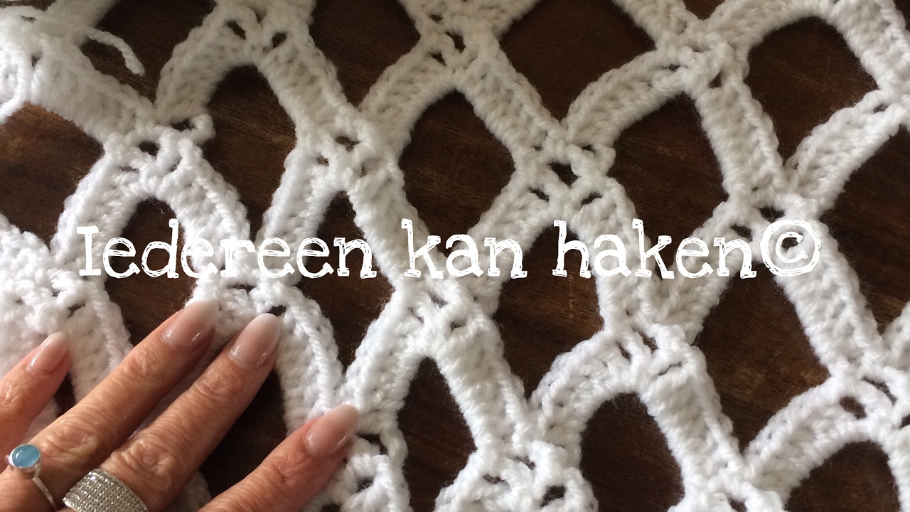 ♥️ #iedereenkanhaken © #Royal ruit leren haken, #crochet DIY #Nederlands voor #beginners subtitled