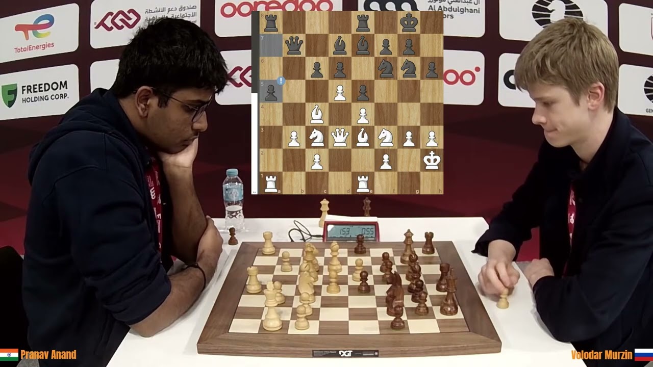 Pranav Anand (2393) vs Volodar Murzin (2647) - FIDE World Blitz Championship 2025