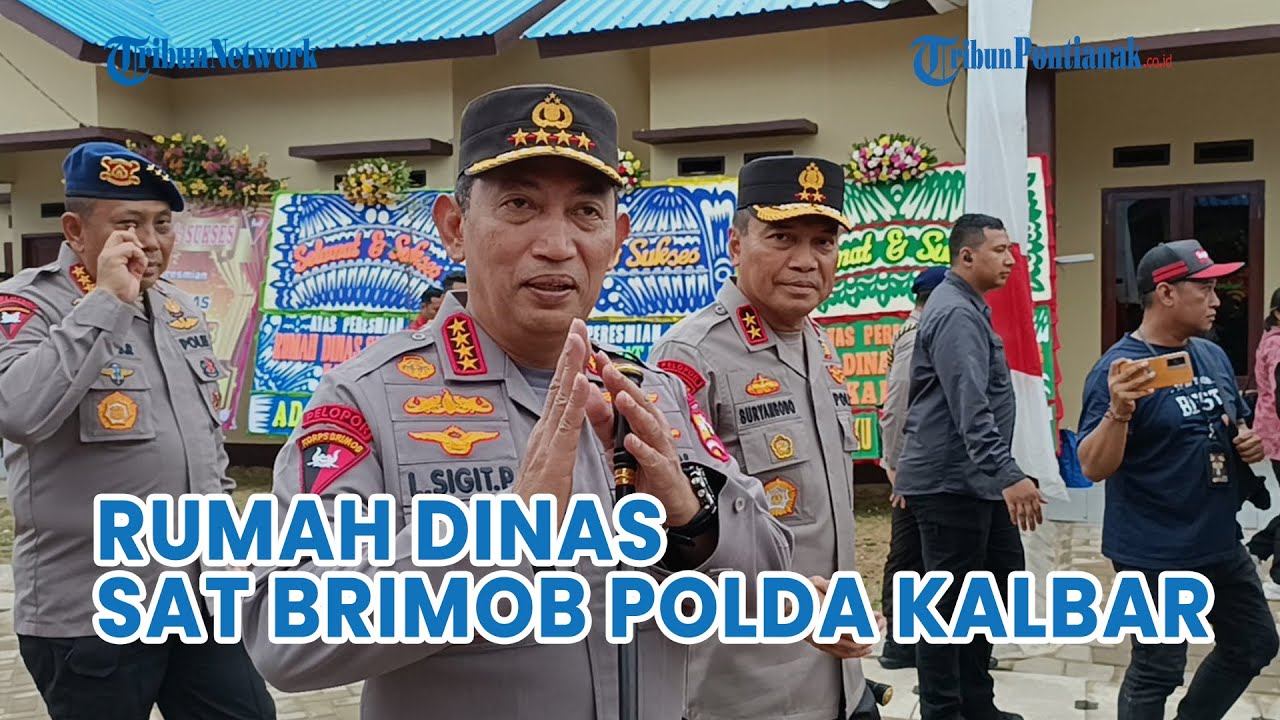 Kapolri Resmikan Rumah Dinas Sat Brimob Polda Kalbar