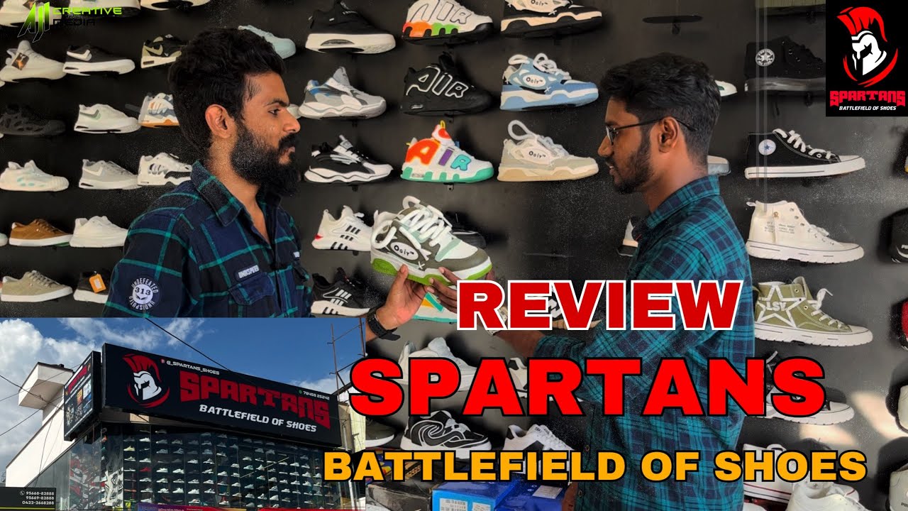 #best #sales SPARTANS BRANDED SHOES in Coimbatore REVIEW Tamil | Ajith Kumar | Ajicreativemedia