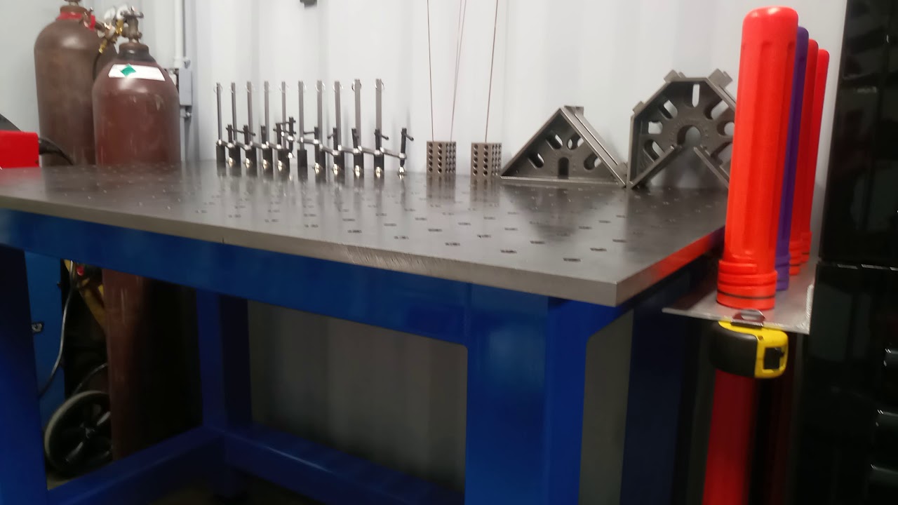 Welding table 3'x5' 3/4" A36 steel top 4"x4"1/4" frame