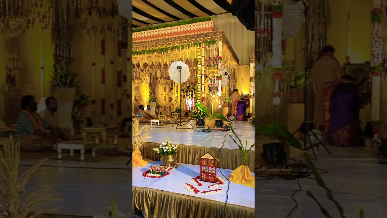 South Indian Wedding Decor by Av Events Hyderabad #southindianwedding #wedding #decoration #shorts