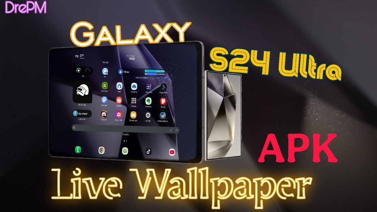 Samsung Galaxy S24 Ultra Live Wallpaper | Android | Apk download | DrePM