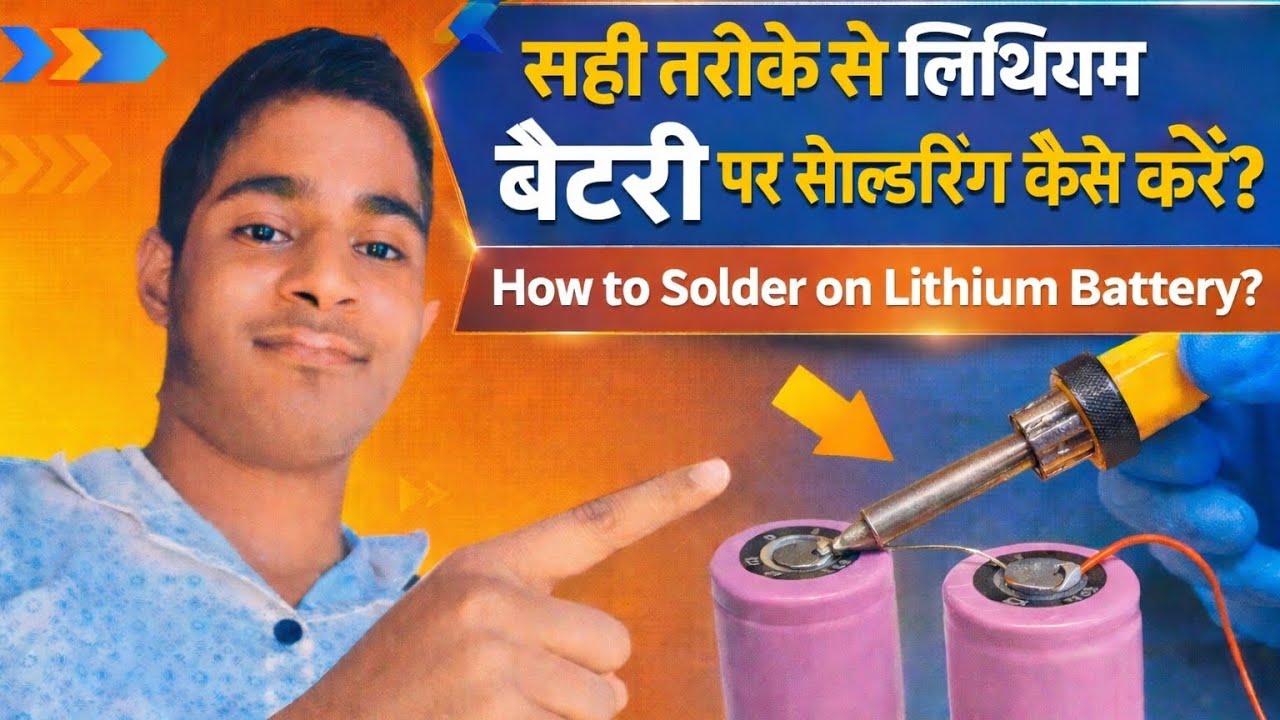 How to Solder Li-ion Battery Without Anything! 😱 (100% Working)