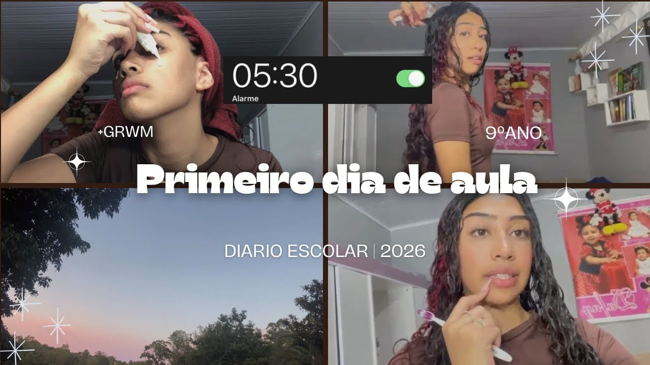 MEU PRIMEIRO DIA DE AULA 📚| arrume-se comigo|9ºano 2026