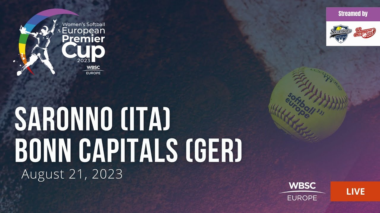 1 Women's Softball European Premier Cup: Saronno (ITA) VS Bonn Capitals (GER)