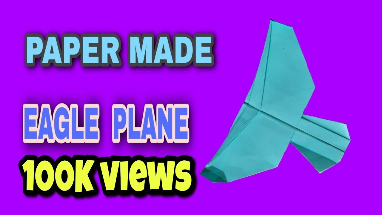 PAPER MADE EAGLE PLANE ।।only with paper ।।