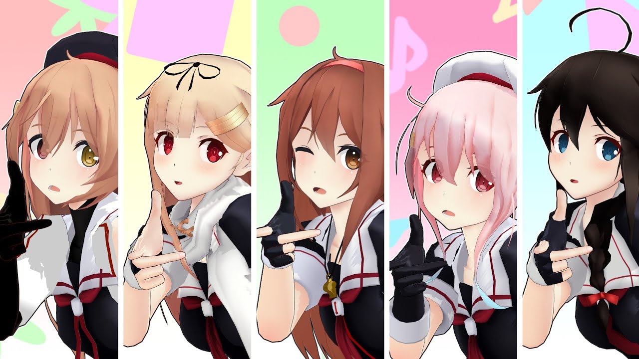 【MMD艦これ】白露型姉妹でBooo!