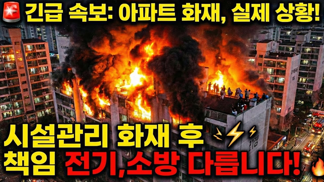 시설관리인 ‘사고 후 생존법’ 공개!  전기·소방 책임이 붙는 방식이 다릅니다.