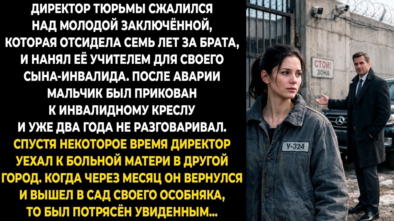 Директор тюрьмы сжалился над молодой заключённой, которая отсидела семь лет за брата, и нанял её ...