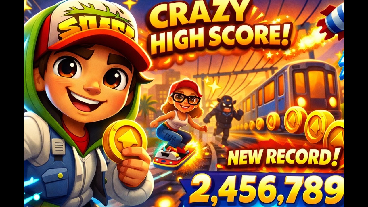 🔥SUBWAY SURFERS 😱 HIGH SCORE GAMEPLAY 🔥INSANE RUN CHALLENGE