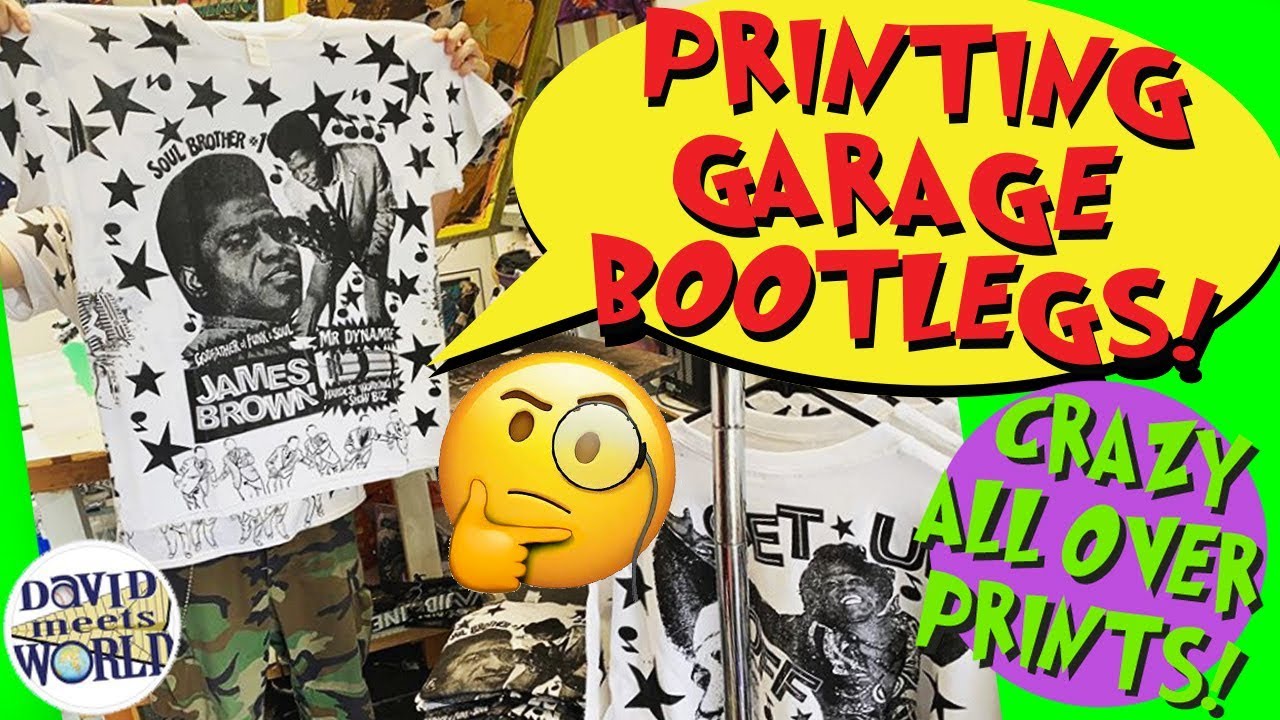 Screen printing James Brown vintage style Bootleg shirt (all over print) *Tutorial*