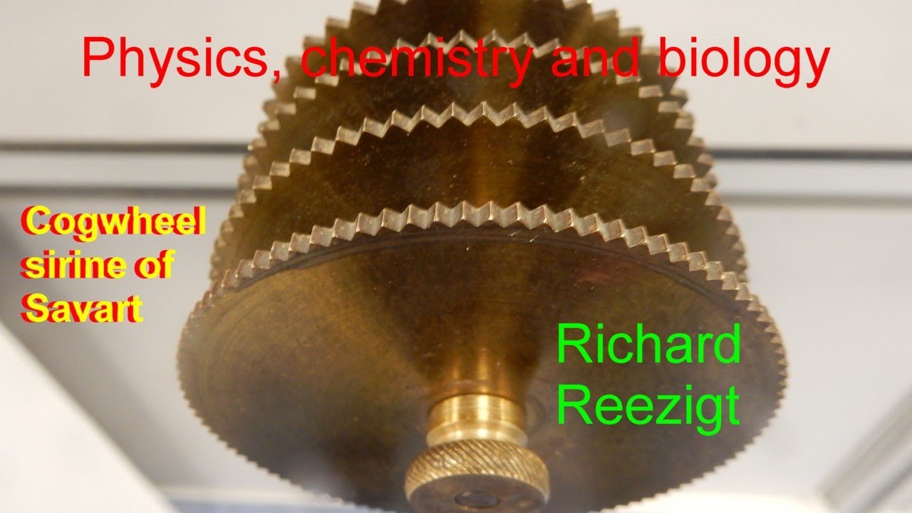 Cogwheel sirine of Savart