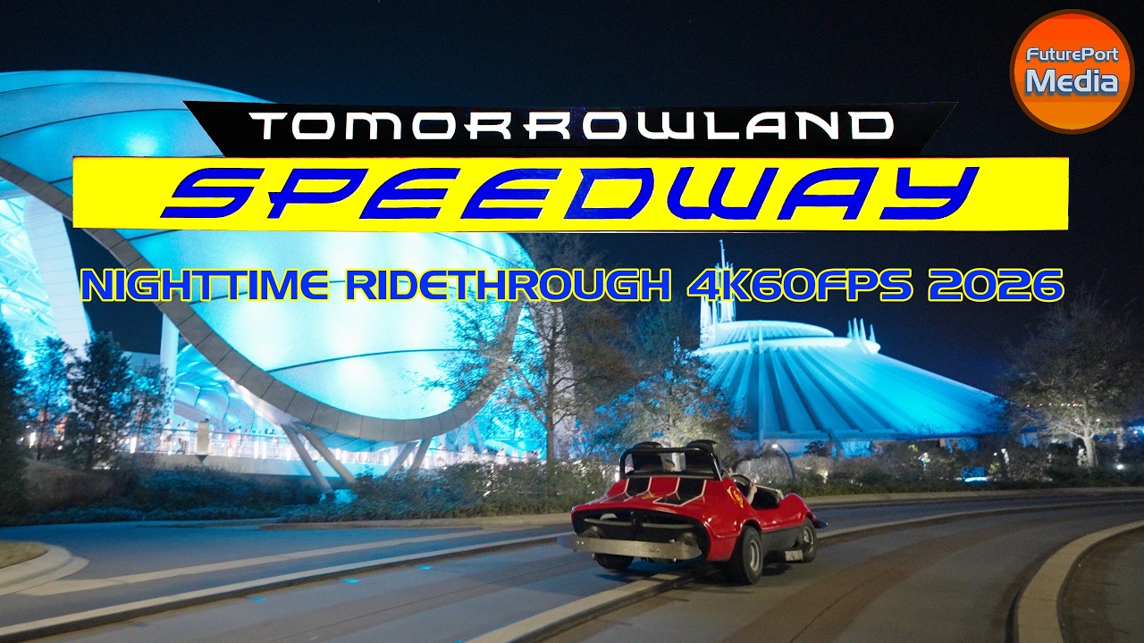 Tomorrowland Speedway | Nighttime POV | 2026 4K60FPS | Magic Kingdom | Walt Disney World