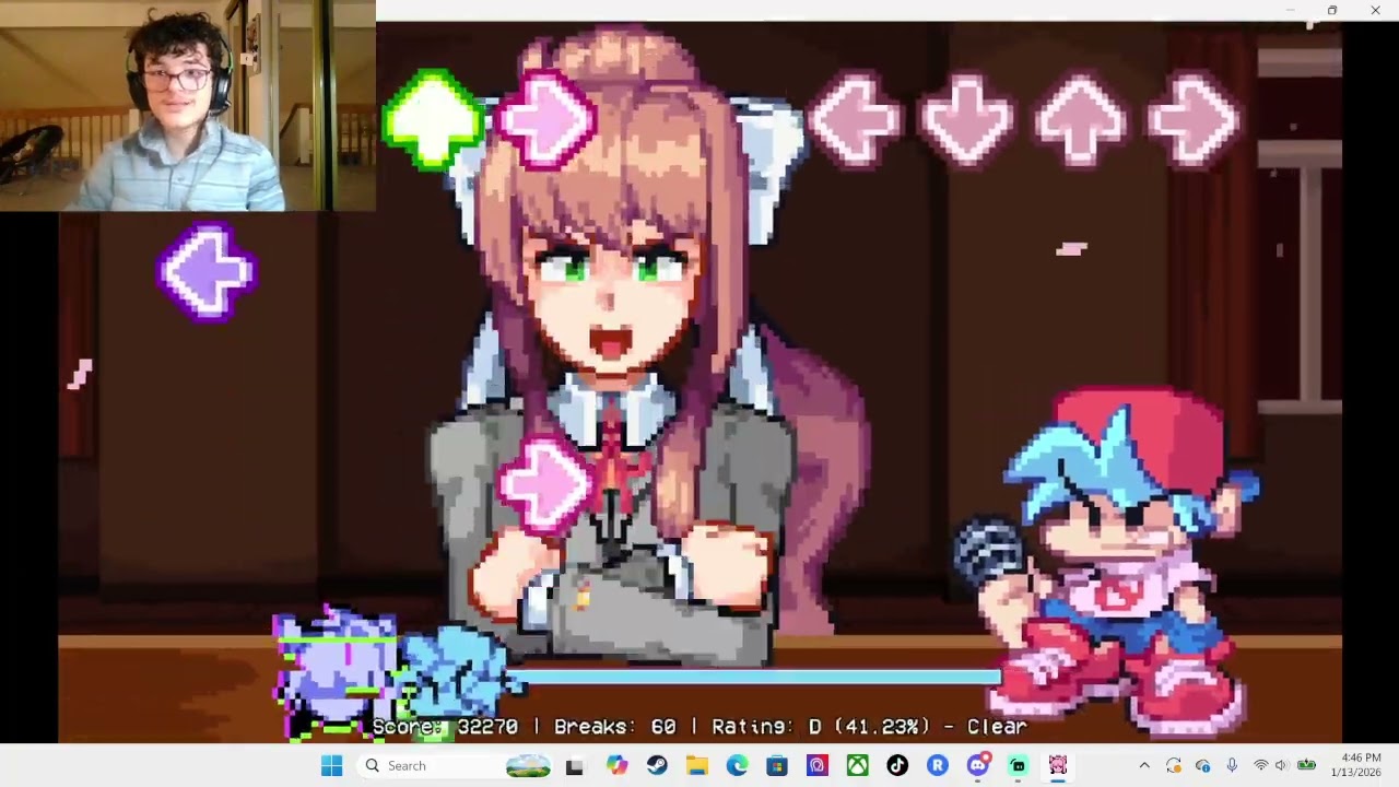 There goes Monika deleting everyone... again... (TwiceSpadesGaming FnF Doki Doki Takeover mod)