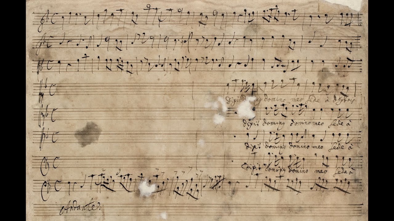 Johann David Heinichen - Dixit Dominus, S.44 {Autograph score}