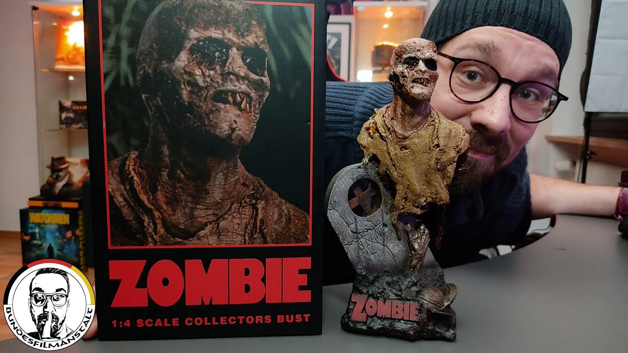 Original mit Maden | ZOMBIE 1:4 COLLECTORS BUST Trick or Treat Studios | Unboxing