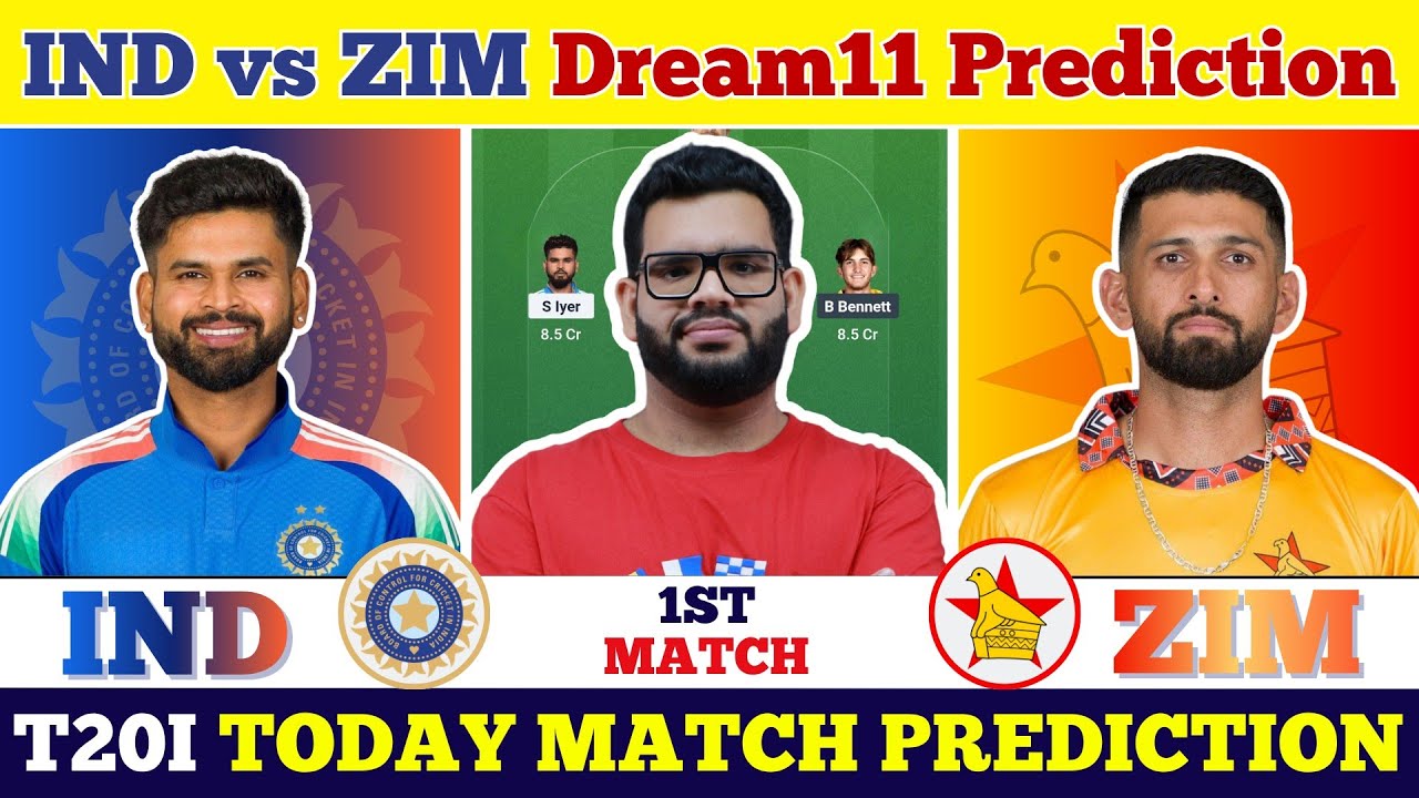 IND vs ZIM 1st T20I Today Match Prediction| India vs Zimbabwe Dream11