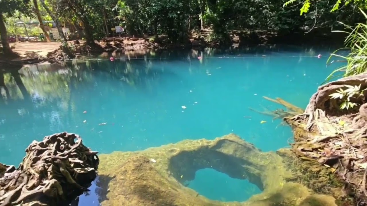 My day at Sa Kaeo Emerald pool and exploring the caves in krabi thailand 🇹🇭 