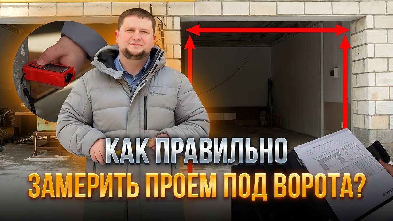 Как замерить проем для установки ворот и почему это лучше доверить профессионалам?