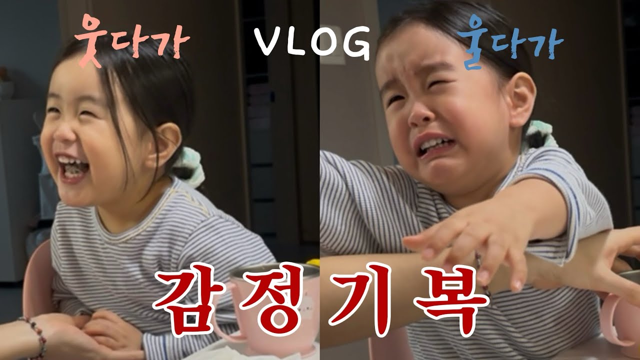 [VLOG] 감정기복의 서막 | 설날 | 아빠육아 | 울지않고말하기 | 의사표현 확실한 아기 #cutebaby #감정기복 #아빠육아 