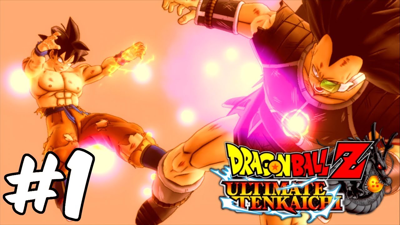 Dragon Ball Z: Ultimate Tenkaichi Story Mode. Прохождение. Часть 1 — Сага Сайян (XBOX 360 1080p)