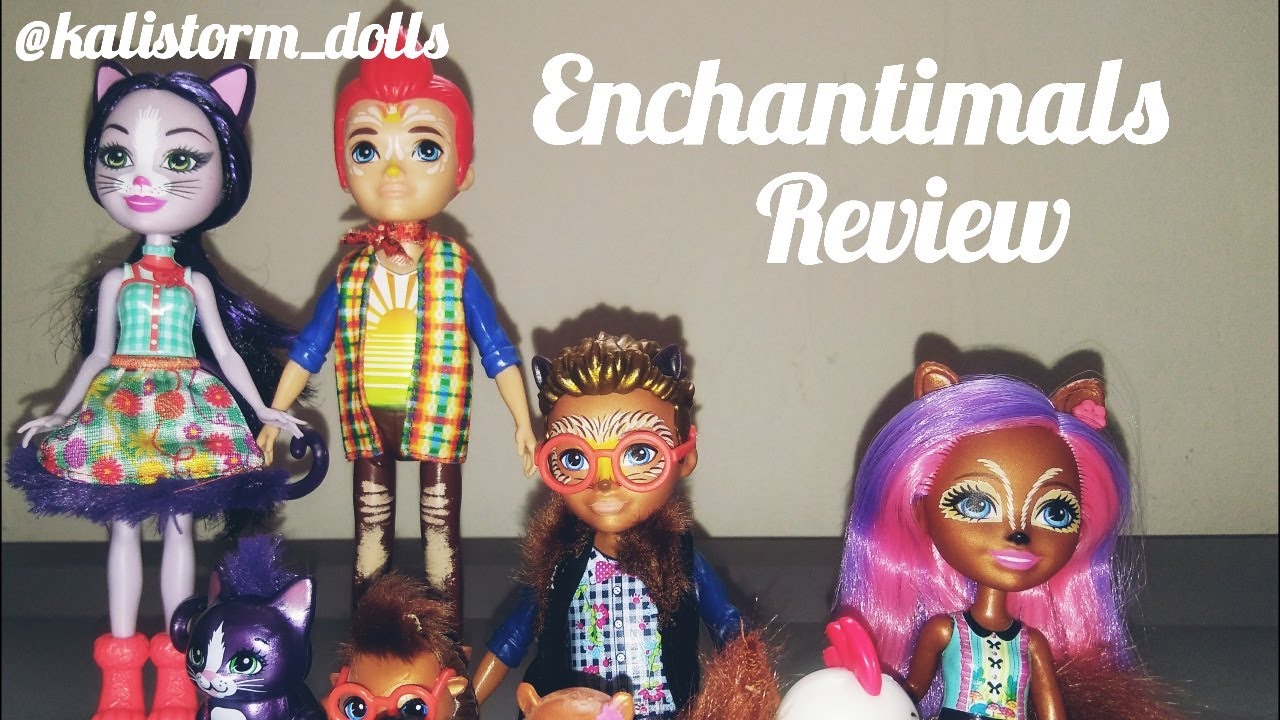 Enchantimals Toy Review | Ciesta Cat, Sancha Squirrel,Redward Rooster,Hixby Hedgehog