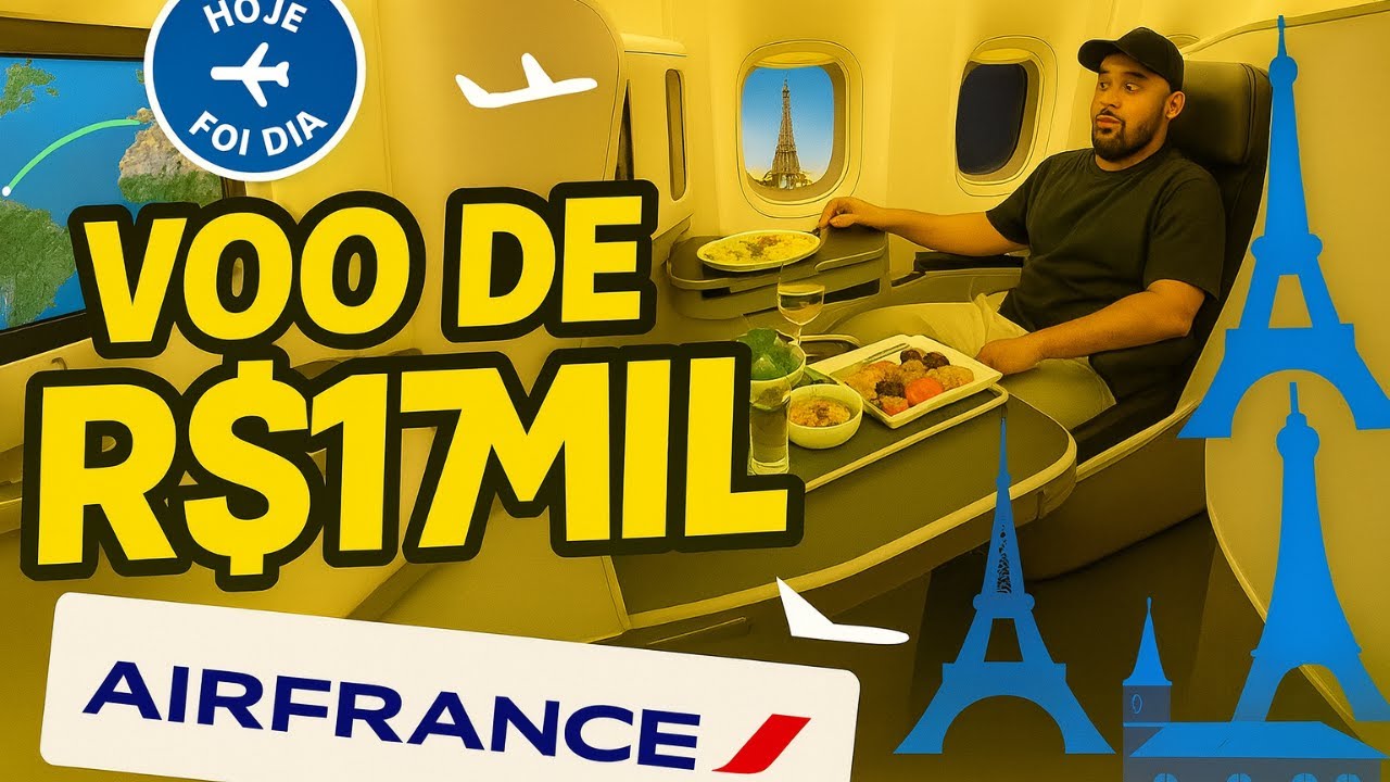 O VOO DE 17 MIL REAIS! | Executiva Air France | Fortaleza para Paris com Milhas aéreas - Ep. 08