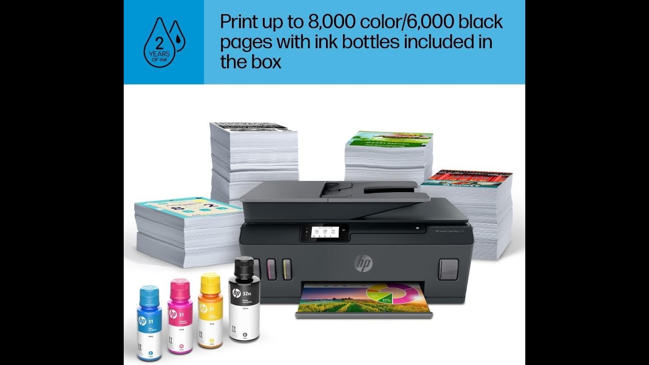 HP Smart Tank Plus 570 Review: 2 Years of Ink Included & Wireless Printing