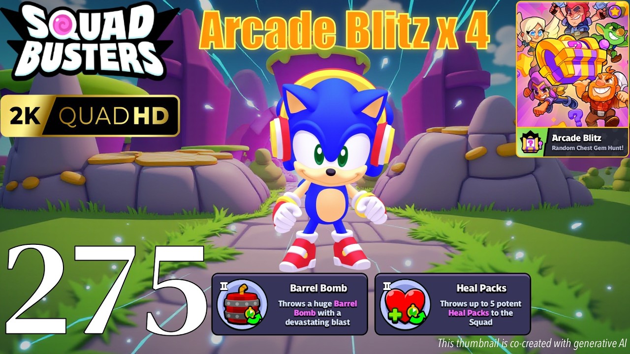Squad Busters - Walkthrough Gameplay Part 275 - Sonic Arcade Blitz x 5